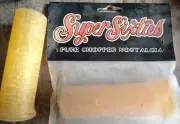 Super Sixties Metal Flake Grips NOS Yellow Chopper Bobber Cafe Racer