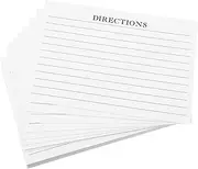 TEHAUX Professional Recipe Card Blank Restaurant Kitchen Supply 50 Sheets of Recipe Cards Paper