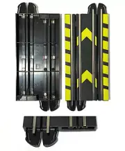 2 Micro Scalextric 9v HO 1/64 Slot Car 6" STRAIGHT TRACK New Bulk Stock #C-32996