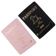 Portable Bride Groom Travel Passport Credit Card Cover Holder Case Protector