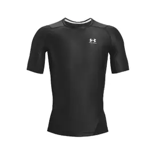 【UNDER ARMOUR】短袖 HG Iso-Chill Tee 男款 黑 白 吸汗 快乾 透氣 緊身衣 運動 UA(1365229001)