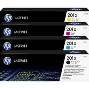 HP 201X Toner Ink Cartridge Set High Yield Black/Cyan/Magenta/Yellow LaserJet Genuine