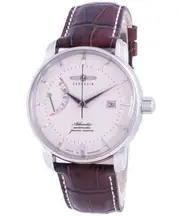 Zeppelin Atlantic White Dial 26 Jewels Leather Strap Automatic Z84625 Mens Watch