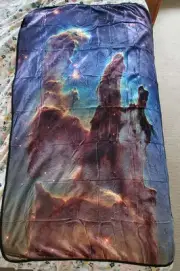 Nasa Nebula Blanket Space Theme Lootcrate New Polyester 1.56m x 89cm Loot Crate