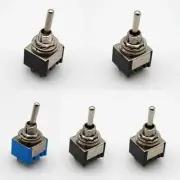 M-Series Double Pole Miniature Toggle Switch - QTY: 5 pcs - US SELLER