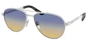Prada PR A54S 27506Z Men's Sunglasses Silver Size 60