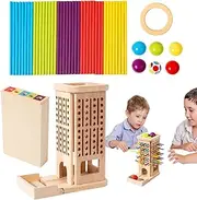 Sticks Dice Game | Magnetic Fishing Game Set | Wooden Toys | Toys Wooden Sticks | Wooden Color Sorting Puzzle | Fine Motor Skills Educational Board Activity for Boys