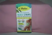 Phebo Olive Fragrance Wax Strips 18 Wax Strips NEW in Box Easy to Apply