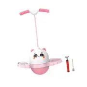 Pogo Jump Ball Bouncing Ball Funny Children High Jumping Toy Jump Board for Games Body Training Exercise Balance Ability Home Pink