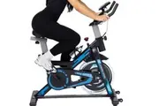 Kangaroo Fitness Spin Exercise Bike blue | Indoor Cycling Bike for Home Gym, 150kg Weight Capacity