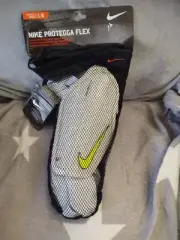 Nike Protegga Flex Adult Size Large Soccer Shin Guards White Volt Yellow New
