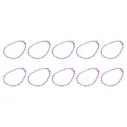 4.72" Ball Bead Chains with Connectors for Key Chains DIY Crafts, 24Pcs Purple