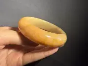 58.3mm Natural Mongolian Jade Bangle/ She TeiCui Jade/soft Sugar color
