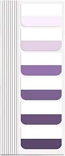 Gradient Sticky Notes Tabs, Transparent Sticky Tabs, Index Tabs, Sticky Notes Writable Annotation Tabs for Book Reading, File Classification, Book Tabs Flags, Label, Page Markers (Gradient Purple L)
