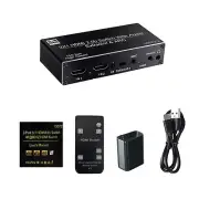 4K 2 In 1 Out HDMI ARC Audio Switcher Selector HDMI Audio Extractor Splitter