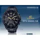 CASIO 時計屋 EDIFICE EFV-550DC-1A 三眼男錶 旋入式背蓋 防水100米防水 EFV-550DC