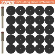 32mm Cutting Disc And Mandrel Accessories Small Cutting Discs 2x Mandrel