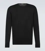 [Loro Piana] Loro Piana Knitted virgin wool top AU 90 black