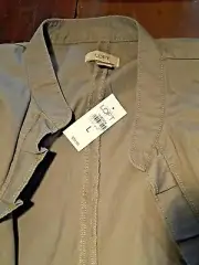 NWT Ann Taylor LOFT Mandarin Collar Long Sleeved Blouse Size L Tag Says $59.99