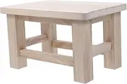 CORHAD Stable Wooden Step Stool for Adults Compact Low Footrest for Home Dorm Use Lightweight Timber Stool with Smooth Edges Portable Shoe Changing Stool