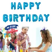 Happy Birthday Balloon Self Inflating Letters Foil Balloons Bunting Banner Party