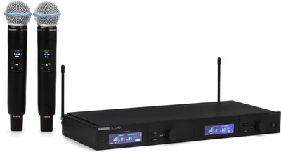 Shure SLXD24D/B58 Digital Wireless Dual Handheld Microphone System - H55 Band