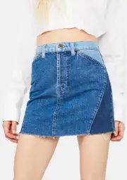 [BDG] Patchwork Denim Mini Skirt