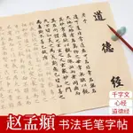 道德經千字文楷書行楷毛筆字帖練字專用臨摹手抄心經佛經抄經本經書經文趙孟俯小楷臨帖初學書法描紅宣紙抄寫