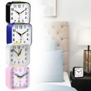 NEW Bedroom Analogue Silent Alarm Clock Large Display Night Light Bedside Snooze