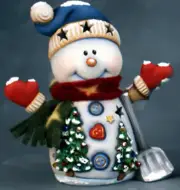 Ceramic Bisque~~ Ready to Paint~~ Snowfall the snowman electric included