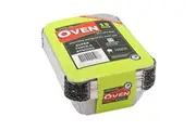 15pc Lemon & Lime 22cm Heavy Duty Oven BBQ Food Disposable Foil Container w Lid