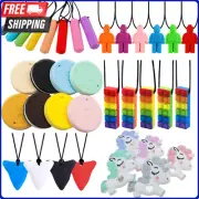 Sensory Kids Chewy Necklace For Biting, Chew, Teething, Fidgeting, Autism & ADHD