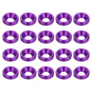 M3 Countersunk Washers, 20 Pack Finish Washers Purple