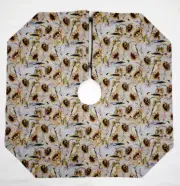 Harvest Sunflowers & Birds Christmas Tree Skirt