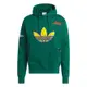 Adidas C Badge Hoody 男款 綠色 休閒 三葉草 連帽 帽T 上衣 長袖 IL2354