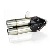 IXIL L5X-Hyperlow complete system Kymco AK 550, Dualexit, with cat., E-examined, (Euro4), silver
