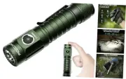 S10Pro Rechargeable LED Flashlights High Lumen, 2,500 Lumens EDC Pocket Green