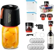 [Frafuo] Electric Mason Jar Vacuum Sealer Kit 4 in 1 Vacuum Sealers for Mason Jars Jar Sealers Vacuum Sealing Machine for Food Storage