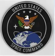 4" AIR FORCE SPACE COMMAND HOOK & LOOP PVC PATCH