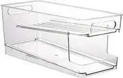 2-Layer Fridge Can Dispenser, Stackable Soda Can Organizer for Pantry Cabinet, Beverage Drinks Holder for Refrigerator