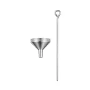 5x Small Funnel with Pins Stainless Steel Funnesl Set for Filling Lotion