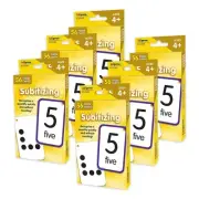 Teacher Created Resources Subitizing Flash Cards 56/Pack 6 Packs/Bundle