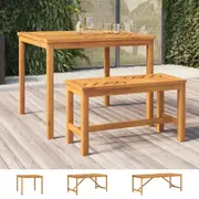 Garden Dining Table Outdoor Table Wooden Coffee Table Solid Wood Acacia vidaXL