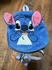 New Disney Stitch Plush Backpack Blue