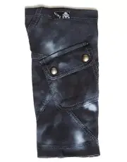 TRIPP NYC JEANIE ACID WASH APOCALYPTIC PUNK GOTHIC ARMWARMER BIKER ROCKER GLOVES