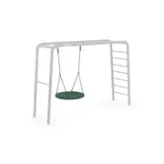 Berg Playbase Steel/Fabric Round Nest Swing w/ Rope 100cm Green/Black Kids