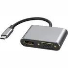 For Samsung Galaxy S24/Ultra/Plus Video Splitter USB-C to HDMI VGA Adapter HDTV
