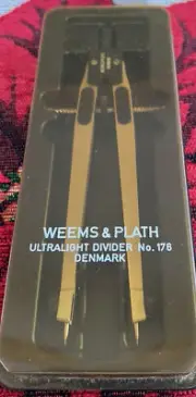 Weems & Plath Ultralight Dividers #176 Marine Navigation Plotting Tool Boating