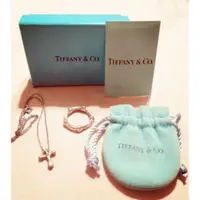 在飛比找蝦皮購物優惠-Tiffany&Co.蒂芬妮 水滴十字架項鍊+竹節戒指兩件式