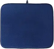 BRIGHTFUFU Dish Drying Mat Absorbent Table Mat for Kitchen Counter Heat Resistant Rectangular Cup Coaster with Non Slip Backing Quick Drying Easy to
